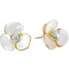 Jewelry Kate Spade New York | Kate Spade New York Earrings Disco Pansy Studs Cream/Clear