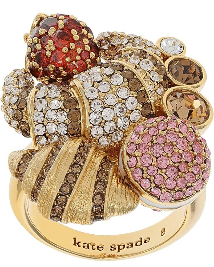 Jewelry Kate Spade New York | Kate Spade New York Rings Patisserie Statement Ring Red Multi