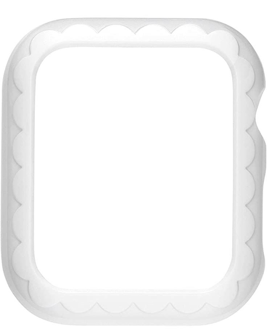 Watches Kate Spade New York | Kate Spade New York Watch Accessories Scalloped Bracelet Band And Cover Set For Apple Watch Kss0118Set White