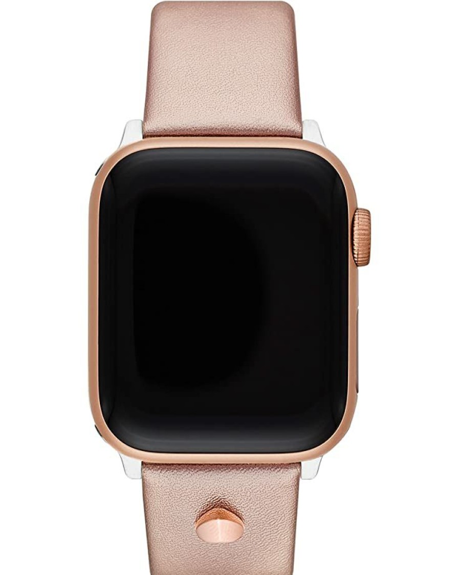 Watches Kate Spade New York | Kate Spade New York Watch Accessories 38/40 Mm Leather Apple Watch Band Kss0044 Rose Gold