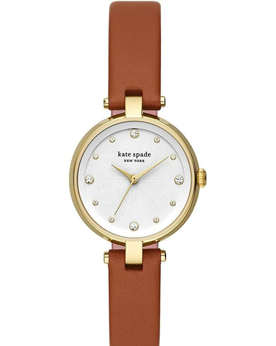 Watches Kate Spade New York | Kate Spade New York Fashion Watches Annadale Three Hand Genuine Leather Watch Ksw1710 Brown