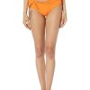 Clothing Kate Spade New York | Kate Spade New York Swimwear Palm Beach Waist Tie Classic Bottoms Orange Soda