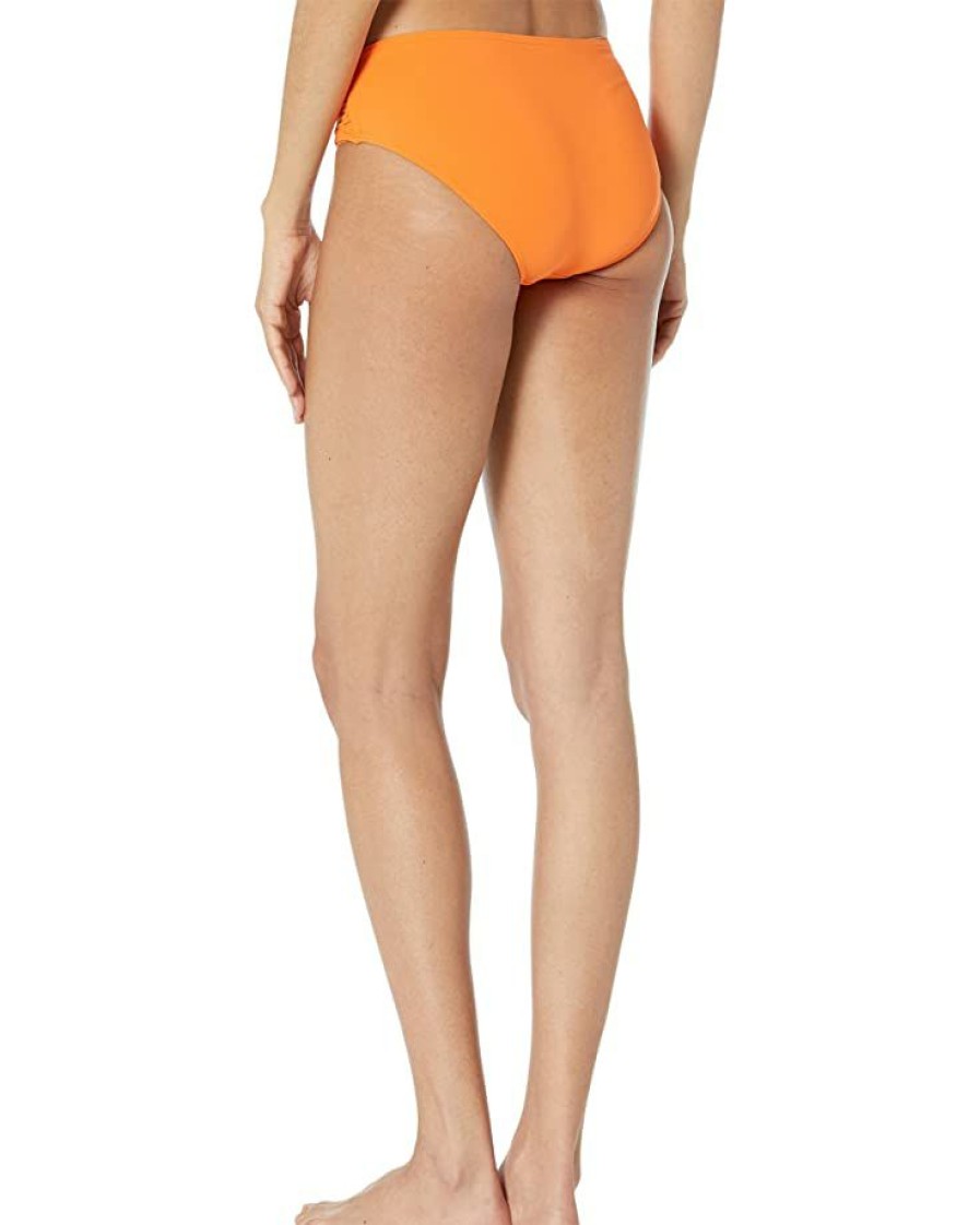 Clothing Kate Spade New York | Kate Spade New York Swimwear Palm Beach Waist Tie Classic Bottoms Orange Soda