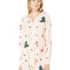 Clothing Kate Spade New York | Kate Spade New York Sleepwear Brushed Jersey Henley Sleepshirt