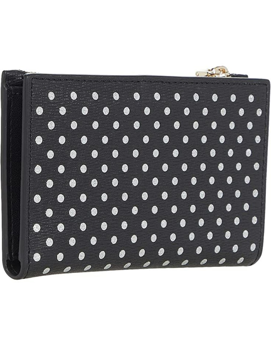 Bags Kate Spade New York | Kate Spade New York Wallets Spencer Metallic Dots Small Slim Bifold Black Multi