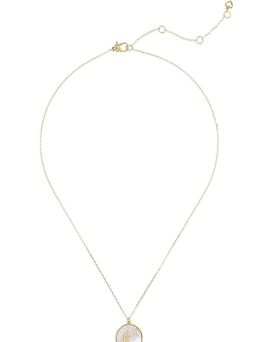 Jewelry Kate Spade New York | Kate Spade New York Necklaces In The Stars Mother-Of-Pearl Sagittarius Pendant Necklace Mother-Of-Pearl/Gold