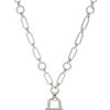 Jewelry Kate Spade New York | Kate Spade New York Necklaces Lock And Spade Lock Pendant Silver