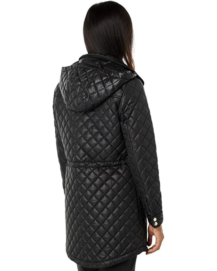 Clothing Kate Spade New York | Kate Spade New York Coats & Outerwear Single Breasted Hood Quilt With Drawstring Waist