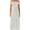 Clothing Kate Spade New York | Kate Spade New York Swimwear Lia Logo Dot Off-The-Shoulder Maxi Dress Ivory