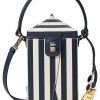 Bags Kate Spade New York | Kate Spade New York Handbags Sunkiss Stripe Printed Smooth Leather 3-D Tent Crossbody Blazer Blue Multi