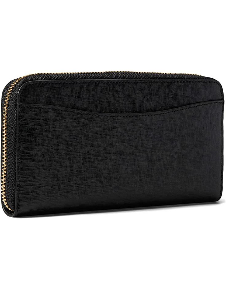 Bags Kate Spade New York | Kate Spade New York Wallets Morgan Saffiano Leather Zip Around Continental Wallet Black