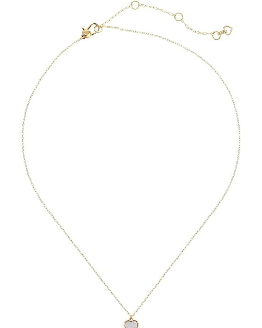 Jewelry Kate Spade New York | Kate Spade New York Necklaces Spade Flower Mini Pendant Necklace Cream