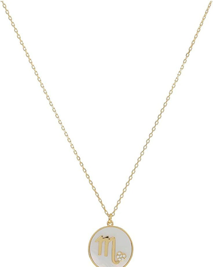 Jewelry Kate Spade New York | Kate Spade New York Necklaces In The Stars Mother-Of-Pearl Scorpio Pendant Necklace Mother-Of-Pearl/Gold