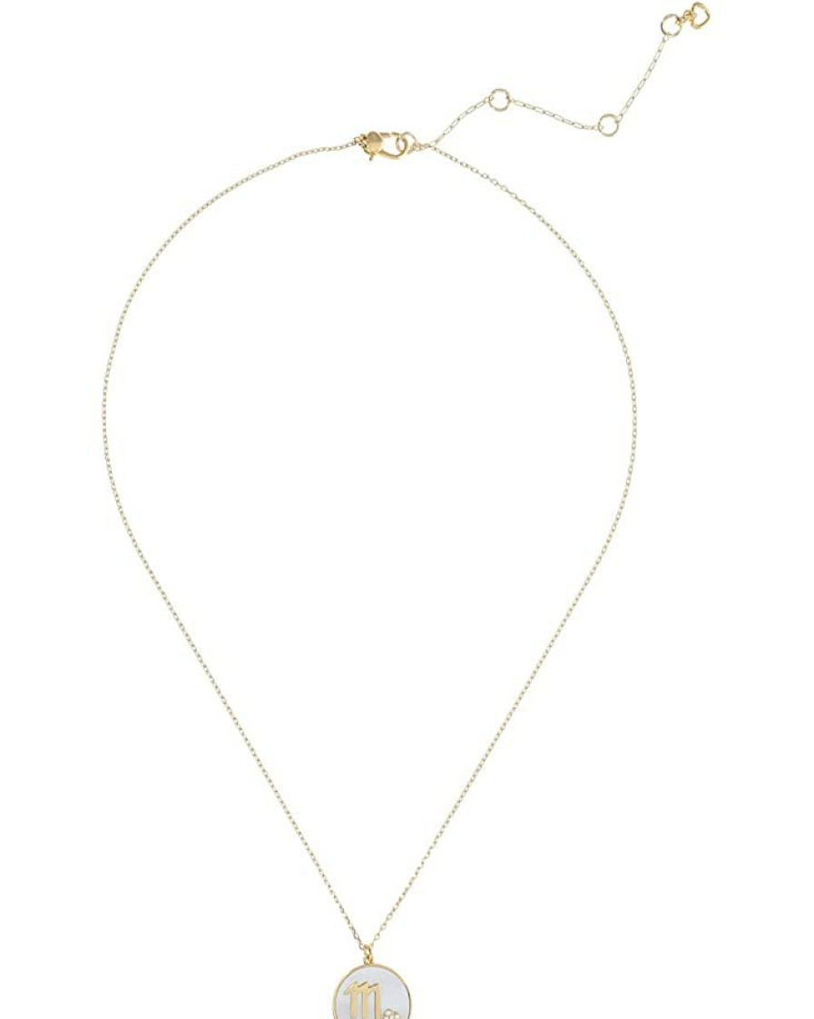 Jewelry Kate Spade New York | Kate Spade New York Necklaces In The Stars Mother-Of-Pearl Scorpio Pendant Necklace Mother-Of-Pearl/Gold