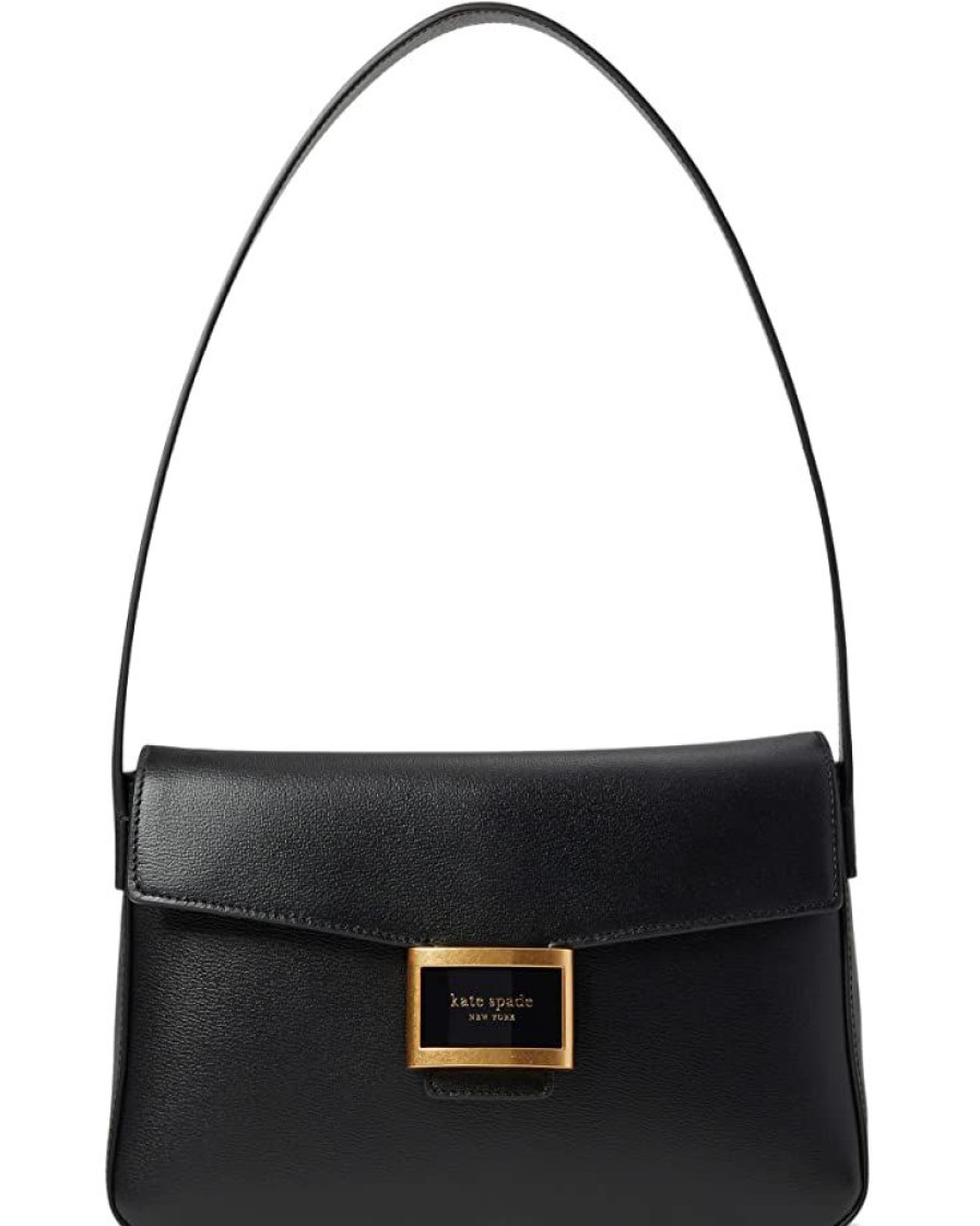 Bags Kate Spade New York | Kate Spade New York Handbags Katy Textured Leather Medium Shoulder Bag Black