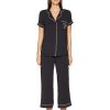 Clothing Kate Spade New York | Kate Spade New York Sleepwear Dream A Little Dream Cropped Pajama Set Black