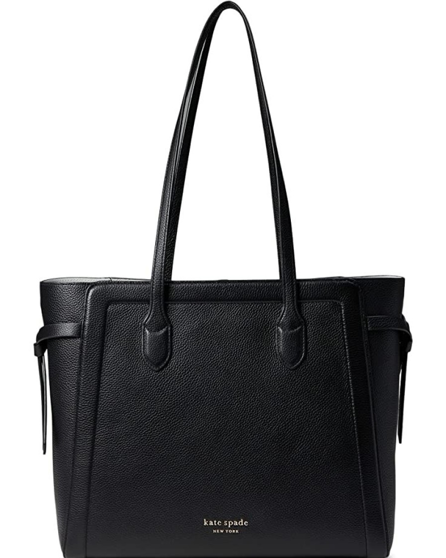 Bags Kate Spade New York | Kate Spade New York Handbags Knott Pebbled Leather Large Tote Black