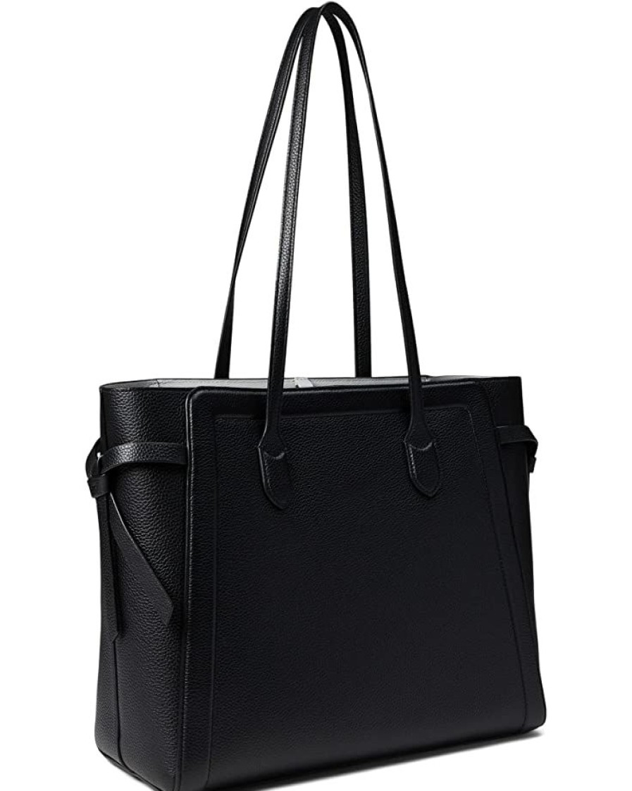 Bags Kate Spade New York | Kate Spade New York Handbags Knott Pebbled Leather Large Tote Black