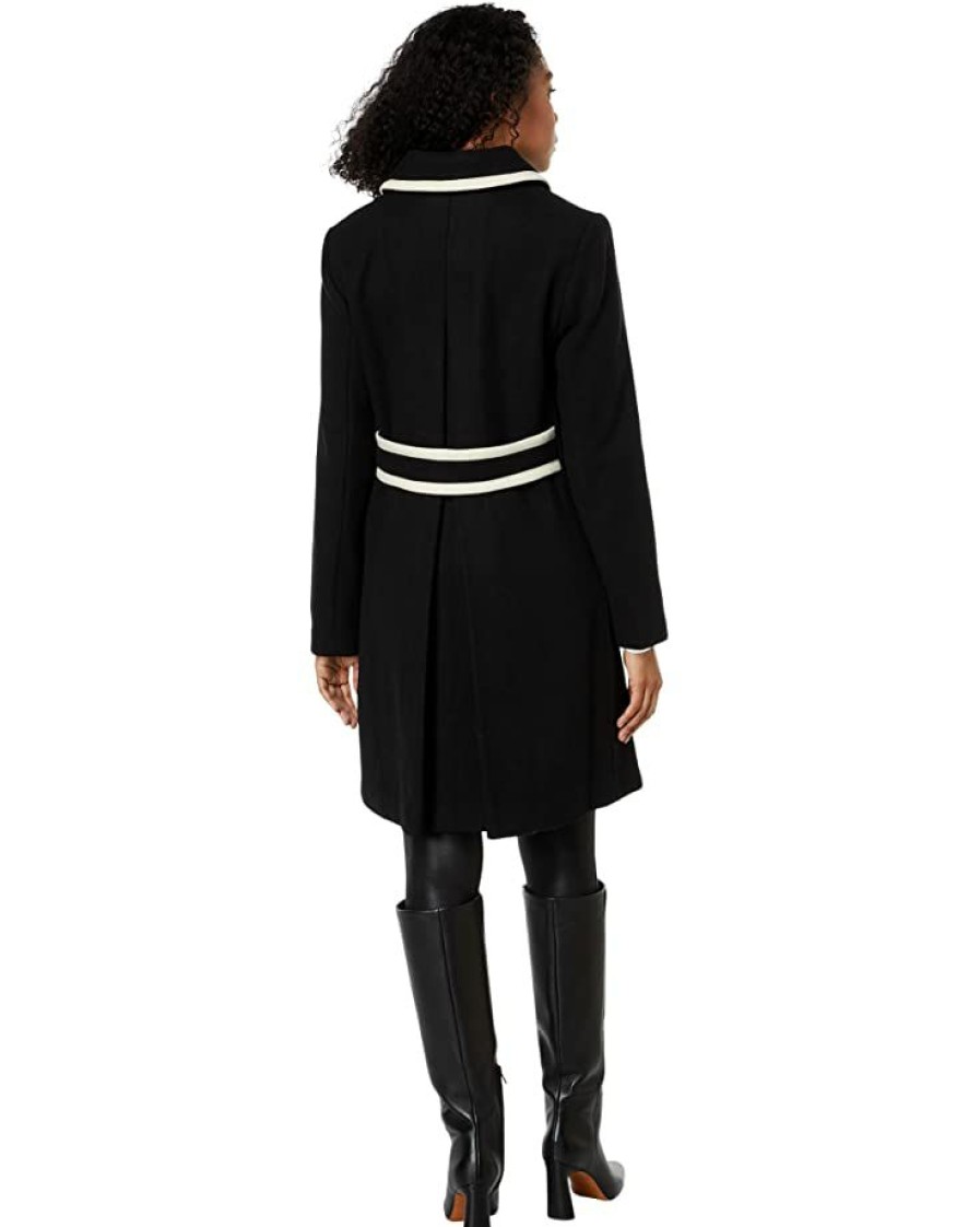 Clothing Kate Spade New York | Kate Spade New York Coats & Outerwear Single-Breasted Wool Coat With Color-Block