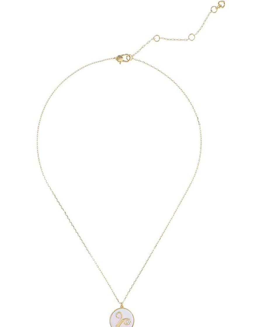 Jewelry Kate Spade New York | Kate Spade New York Necklaces In The Stars Mother-Of-Pearl Aries Pendant Necklace Mother-Of-Pearl/Gold