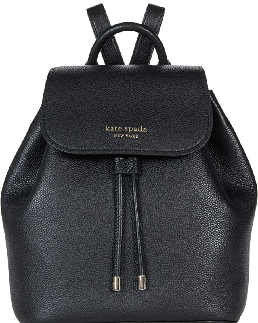 Bags Kate Spade New York | Kate Spade New York Backpacks Sinch Pebbled Leather Medium Flap Backpack