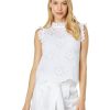 Clothing Kate Spade New York | Kate Spade New York Shirts & Tops Suns Eyelet Shell Fresh White