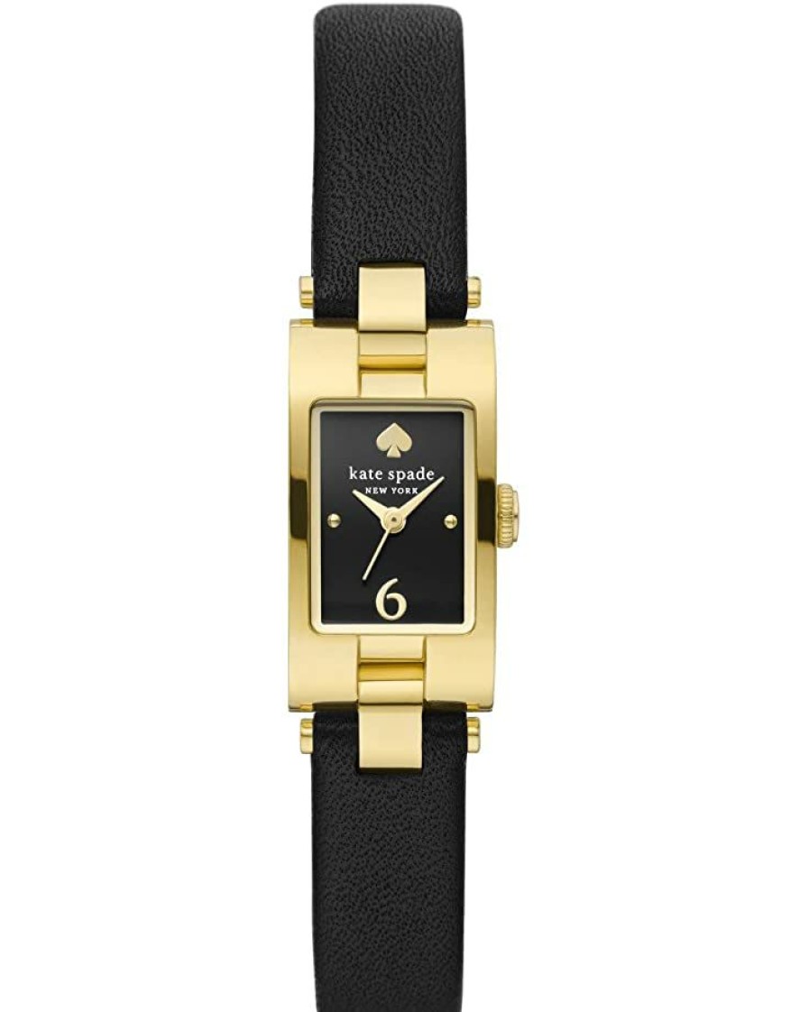 Watches Kate Spade New York | Kate Spade New York Fashion Watches 16 Mm Brookville Leather Watch Ksw1774 Black