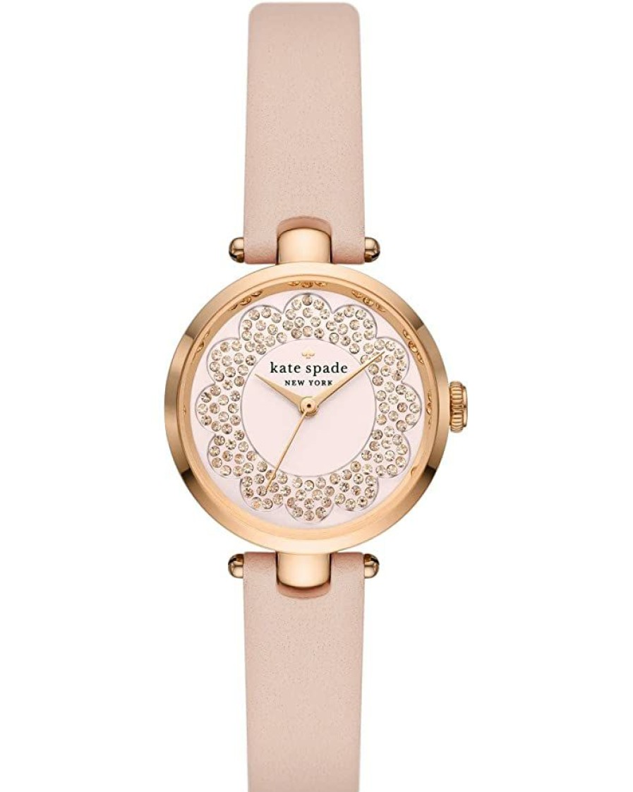 Watches Kate Spade New York | Kate Spade New York Fashion Watches Holland Three-Hand Leather Watch Ksw1740 Rose Gold/Blush