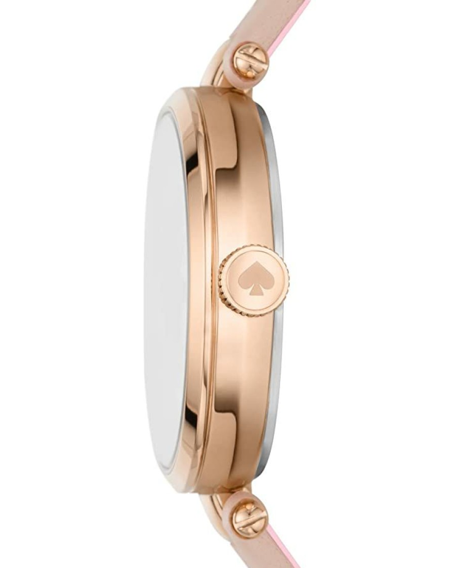 Watches Kate Spade New York | Kate Spade New York Fashion Watches Holland Three-Hand Leather Watch Ksw1740 Rose Gold/Blush