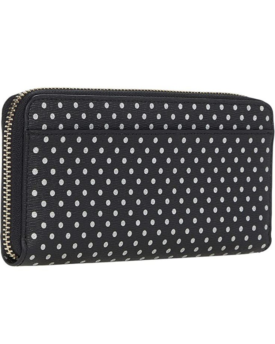 Bags Kate Spade New York | Kate Spade New York Wallets Spencer Metallic Dots Slim Continental Black Multi