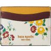 Bags Kate Spade New York | Kate Spade New York Wallets Morgan Bouquet Toss Embossed Saffiano Leather Card Holder Halo White Multi