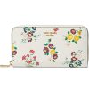 Bags Kate Spade New York | Kate Spade New York Wallets Morgan Bouquet Toss Embossed Saffiano Leather Zip Around Continental Wallet Halo White Multi