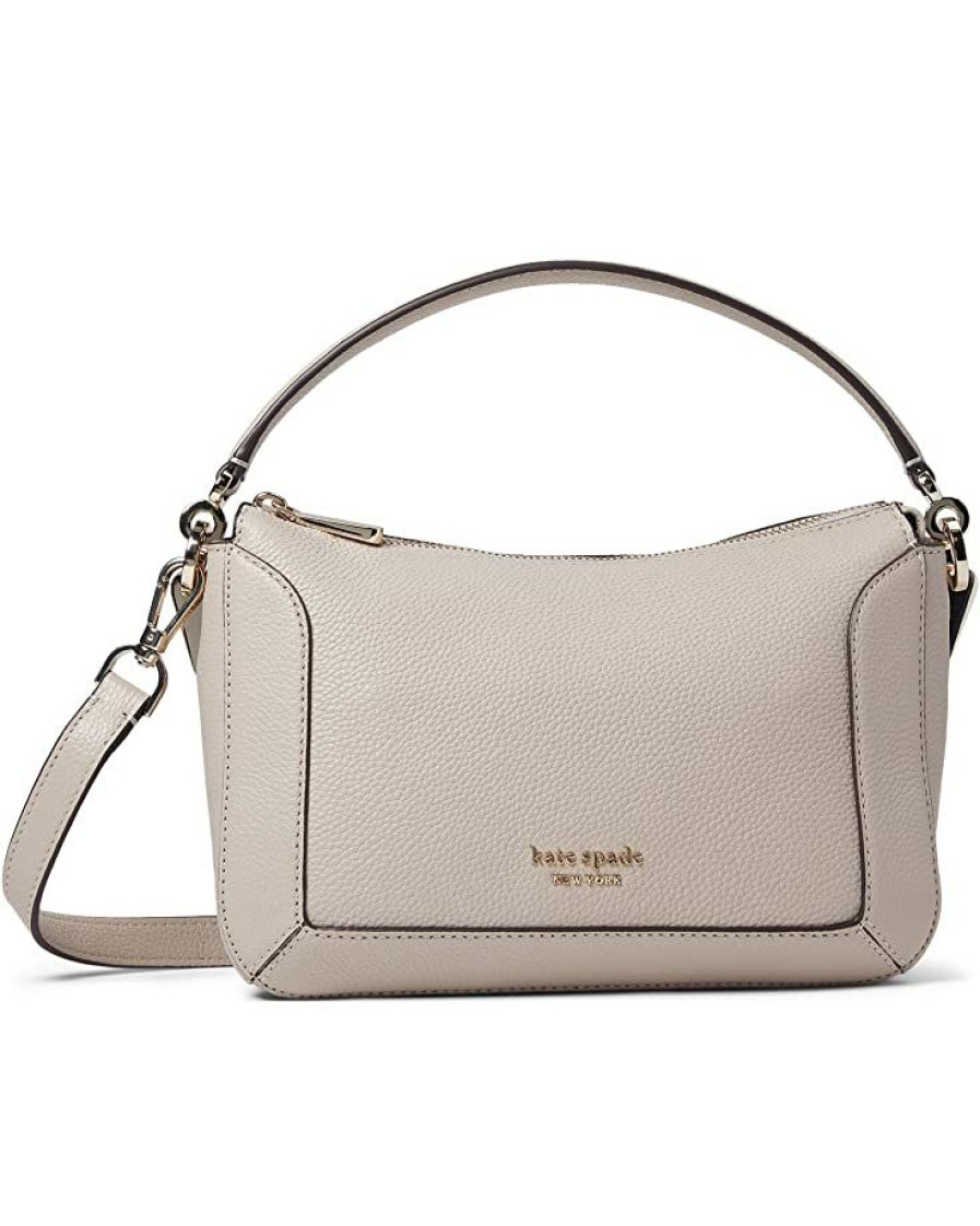 Bags Kate Spade New York | Kate Spade New York Handbags Crush Pebbled Leather Medium Crossbody Mushroom Cap