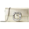 Bags Kate Spade New York | Kate Spade New York Handbags Bridal Buckle Metallic Smooth Leather Crossbody Clutch Pale Gold