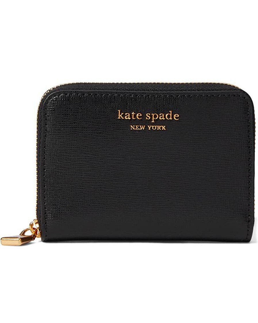 Bags Kate Spade New York | Kate Spade New York Wallets Morgan Saffiano Leather Zip Card Case Black