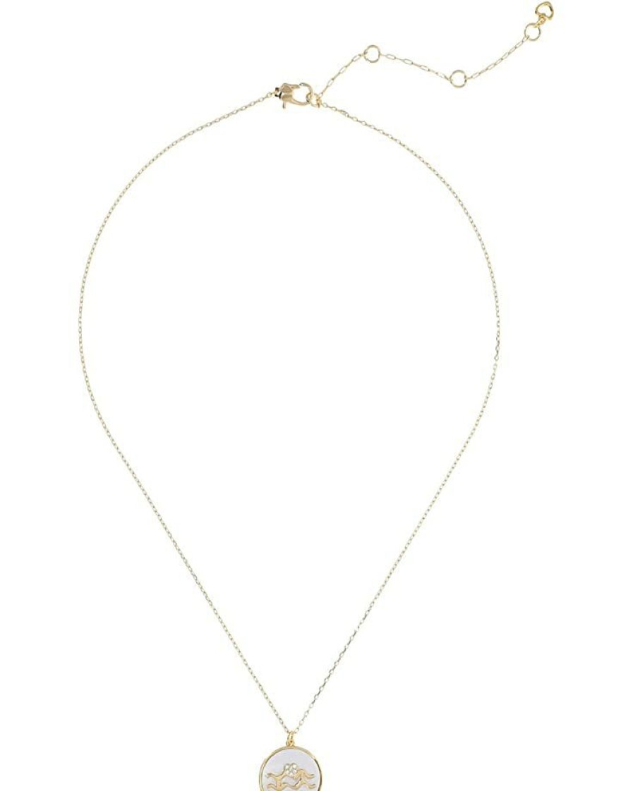 Jewelry Kate Spade New York | Kate Spade New York Necklaces In The Stars Mother-Of-Pearl Aquarius Pendant Necklace Mother-Of-Pearl/Gold