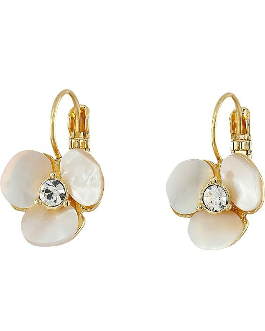 Jewelry Kate Spade New York | Kate Spade New York Earrings Disco Pansy Leverbacks Cream/Clear