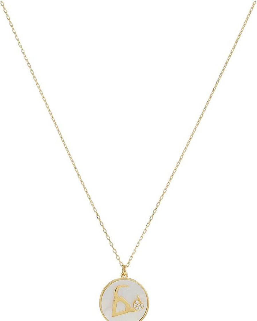 Jewelry Kate Spade New York | Kate Spade New York Necklaces In The Stars Mother-Of-Pearl Taurus Pendant Necklace Mother-Of-Pearl/Gold