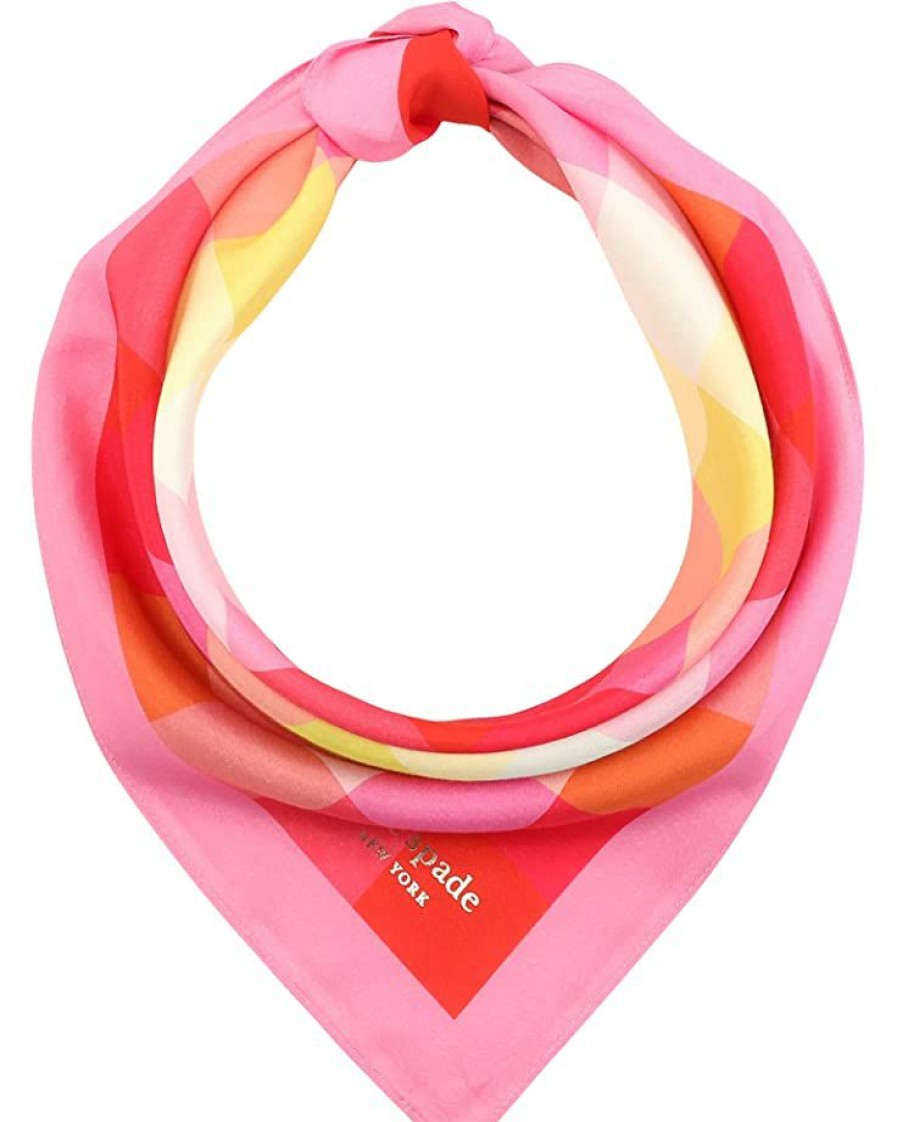 Eyewear Kate Spade New York | Kate Spade New York Scarves Madras Plaid Bandana Pink Multi