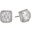 Jewelry Kate Spade New York | Kate Spade New York That Sparkle Princess Cut Large Studs Earrings Clear/Silver