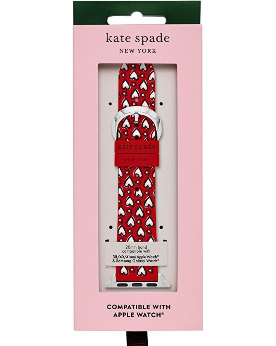 Watches Kate Spade New York | Kate Spade New York Fashion Watches Silicone Band For Apple Watch Kss0146 Red