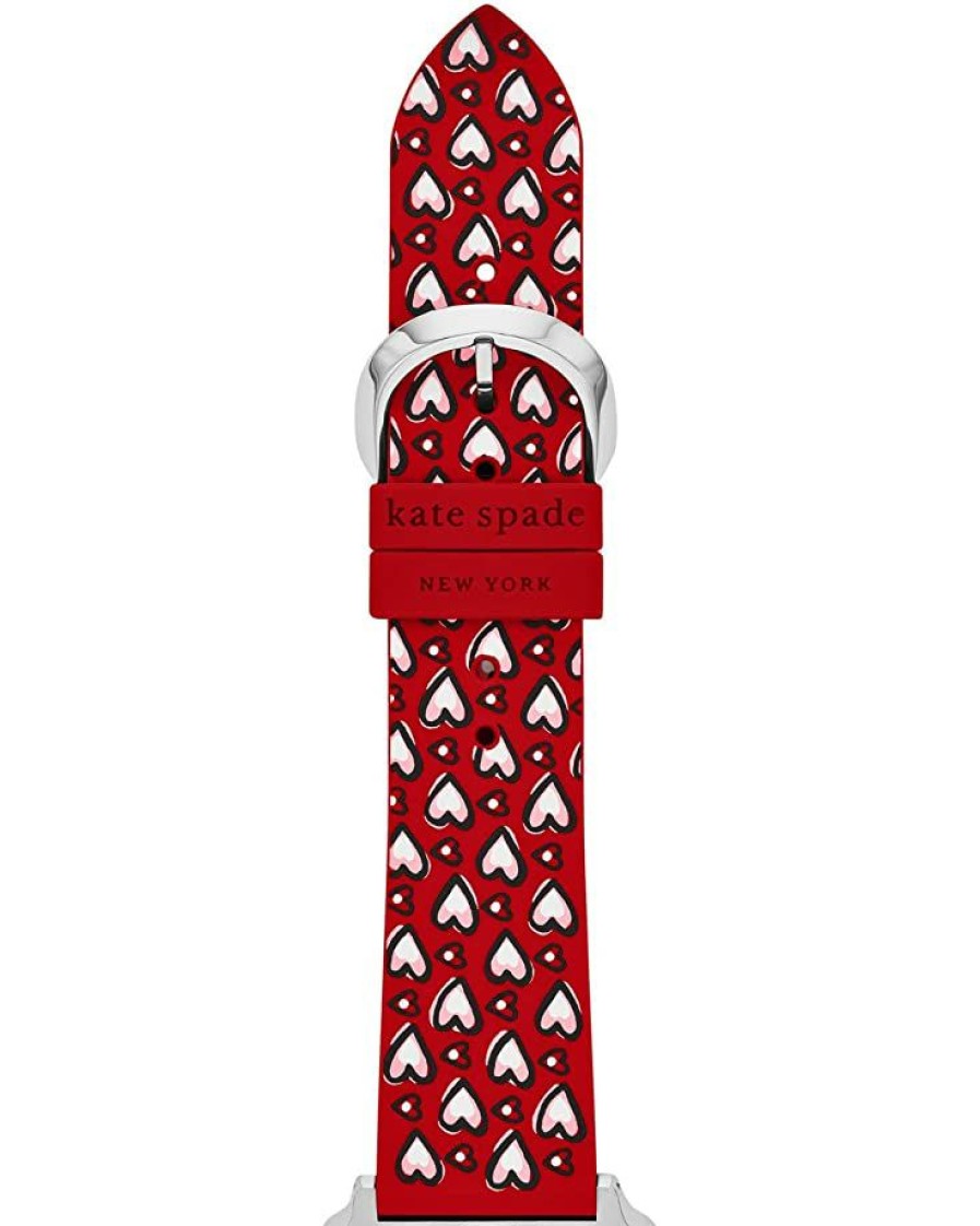 Watches Kate Spade New York | Kate Spade New York Fashion Watches Silicone Band For Apple Watch Kss0146 Red