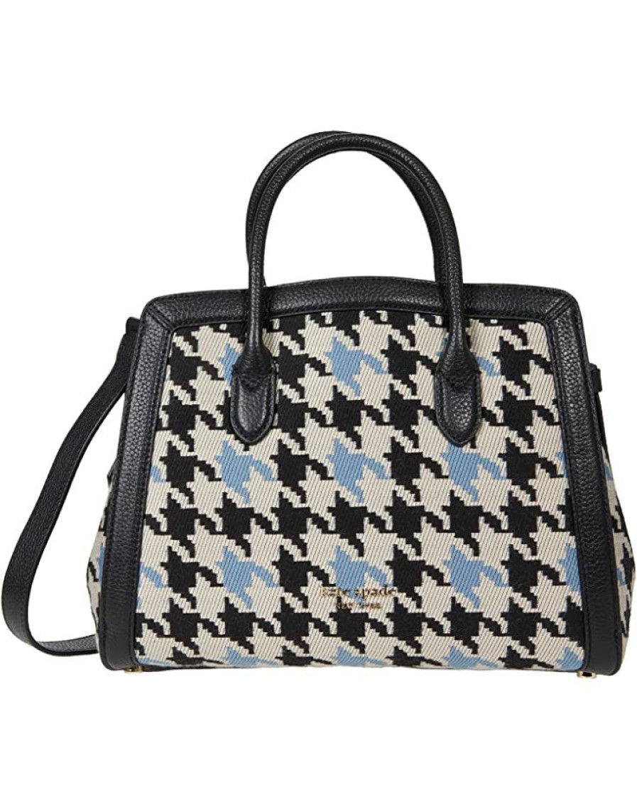 Bags Kate Spade New York | Kate Spade New York Handbags Knott Houndstooth Medium Satchel Multi