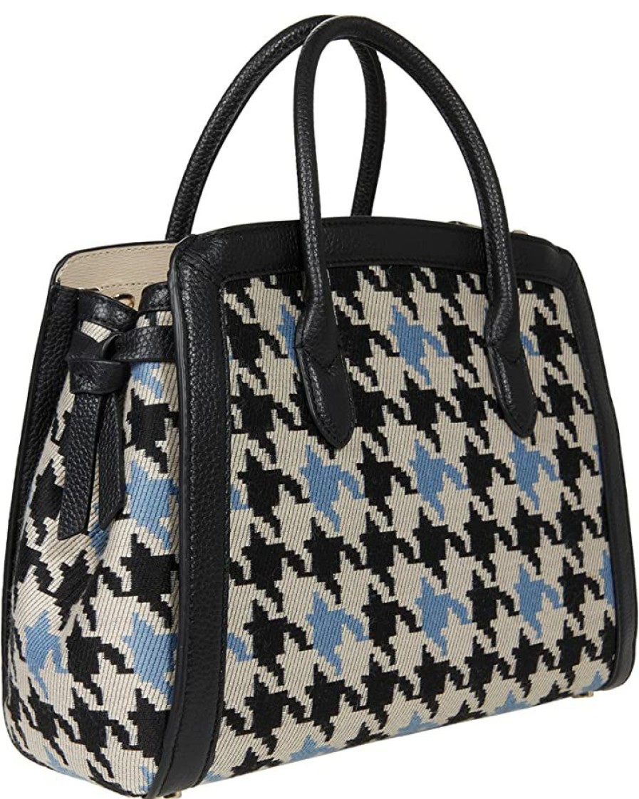 Bags Kate Spade New York | Kate Spade New York Handbags Knott Houndstooth Medium Satchel Multi