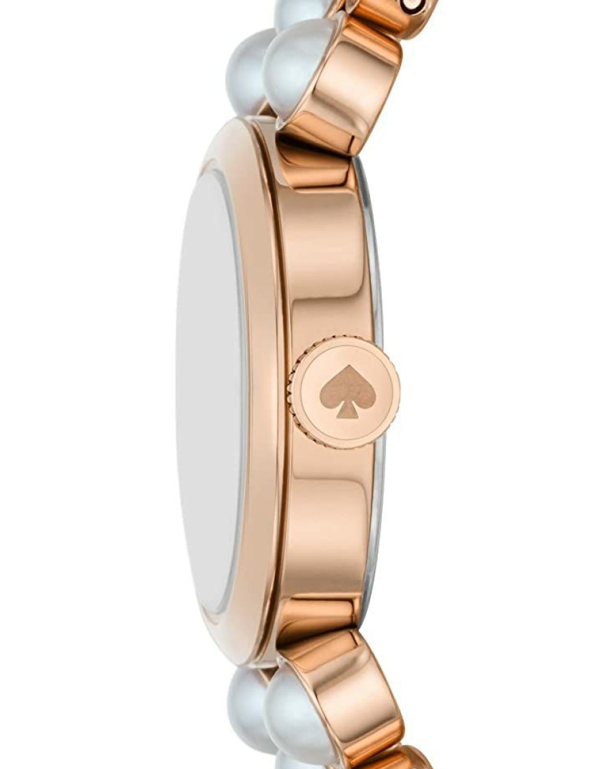 Watches Kate Spade New York | Kate Spade New York Fashion Watches 24 Mm Monroe Pearl Band Watch Ksw1784 White