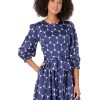 Clothing Kate Spade New York | Kate Spade New York Dresses Joy Dot Silk Twill Dress Citrine Blue