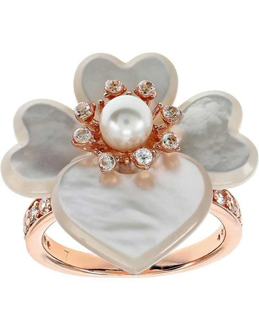 Jewelry Kate Spade New York | Kate Spade New York Rings Precious Pansy Statement Ring White Multi