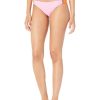 Clothing Kate Spade New York | Kate Spade New York Swimwear Color-Block Ring Bikini Bottoms Surf Pink