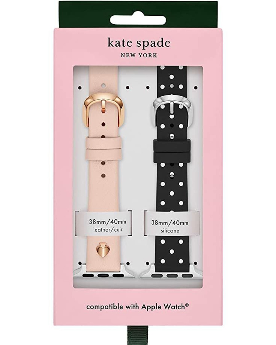 Watches Kate Spade New York | Kate Spade New York Watch Accessories Bands For Apple Watch Genuine Leather Kss0109Set Nude/Black