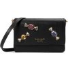 Bags Kate Spade New York | Kate Spade New York Handbags Bon Bon Stone Embellished Flap Chain Wallet Black Multi